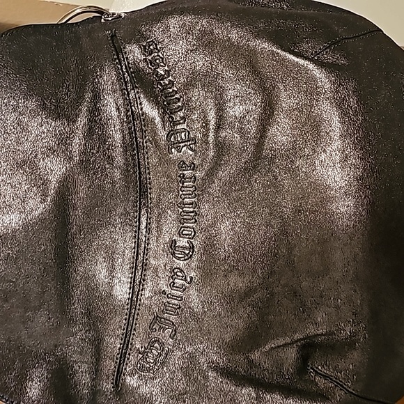 NWT Juicy Couture Metalic Dirt Grey Hobo Bag - Picture 4 of 7
